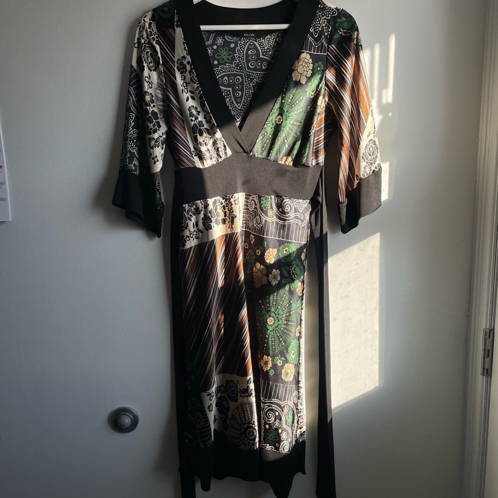 Vintage midi 3/4 length sleeve dress
